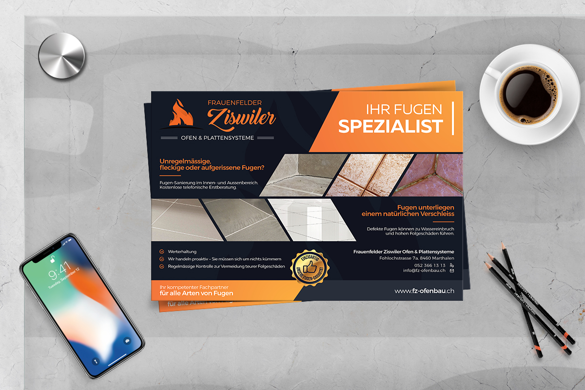 [Flyer] Ziswiler Ofen & Plattensysteme